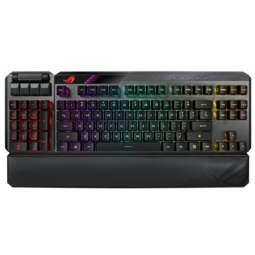 Игровая клавиатура ASUS ROG Claymore II ( RGB подсветка, отсоединяемый нампад, подставка под запястья, 90MP01W0-BKRA00)