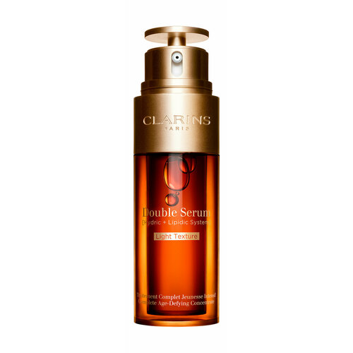 CLARINS Double Serum Light Texture Сыворотка c легкой текстурой комплексная двойная омолаживающая, 50 мл комплексная омолаживающая двойная сыворотка clarins double serum 30 мл