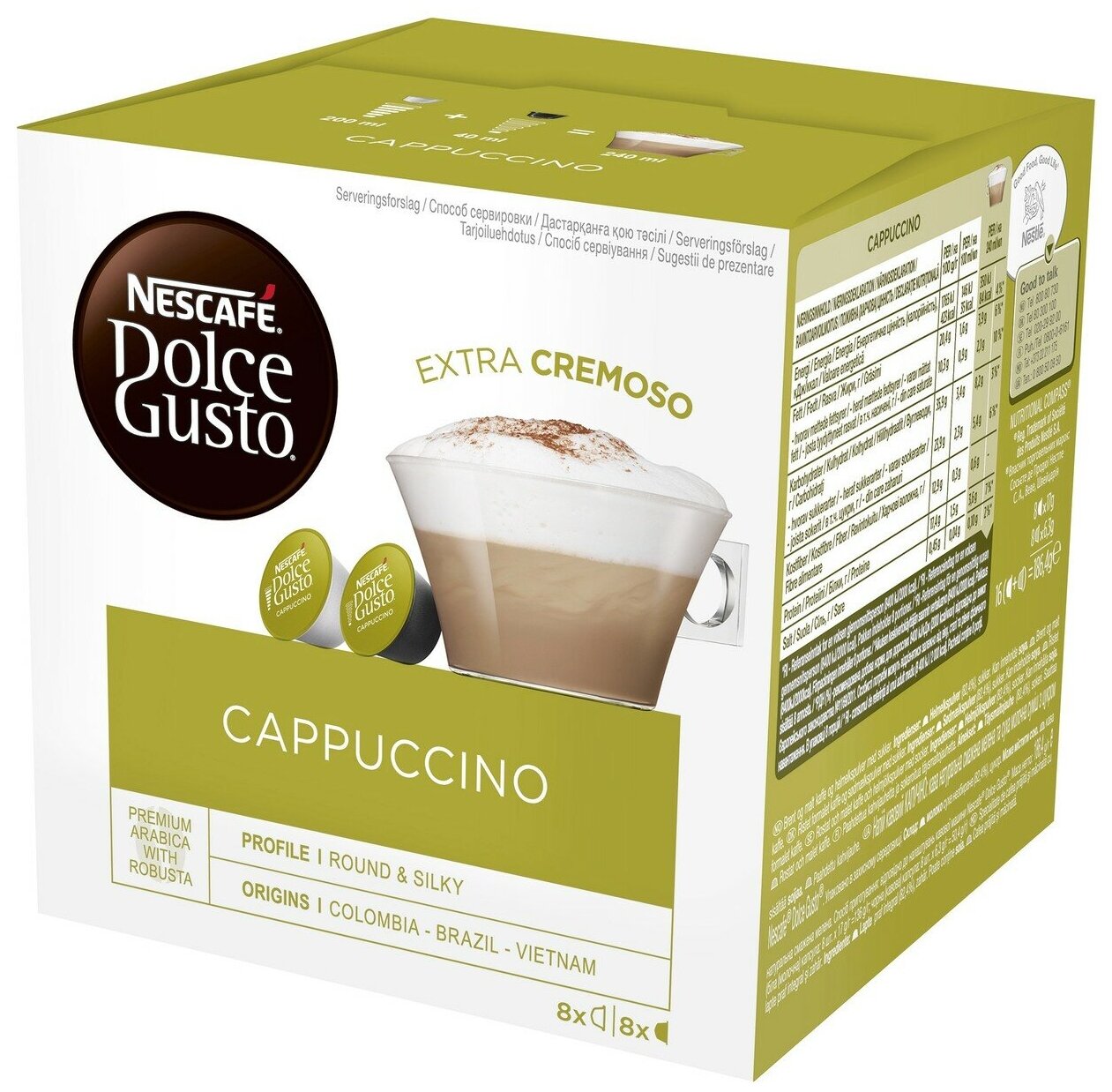 Кофе в капсулах Nescafe Dolce Gusto Cappuccino, 16 кап. в уп. - фотография № 2