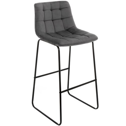 фото Стул woodville stil, металл/текстиль, цвет: черный/серый