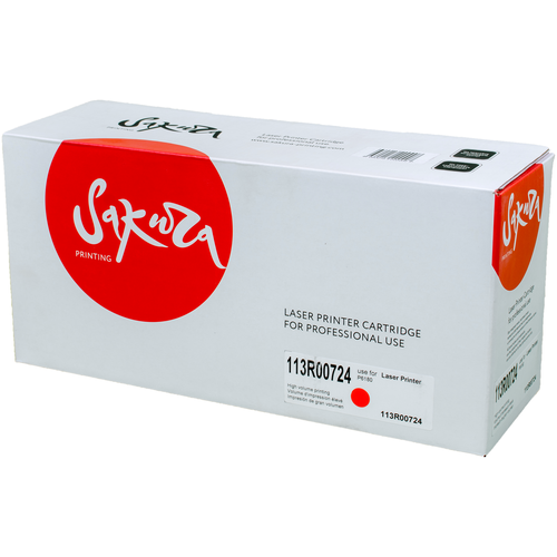 Картридж Sakura 113R00724, 6000 стр, пурпурный тонер картридж 7q 113r00725 для xerox phaser 6180 жёлтый 6000 стр