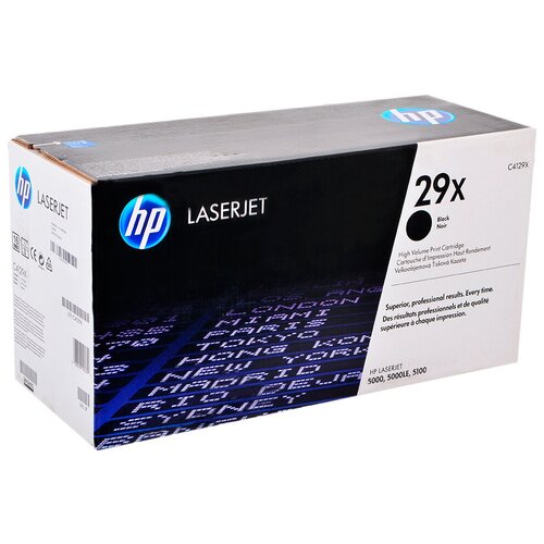 Картридж HP C4129X, 10000 стр, черный картридж c4129x 29x для принтера hp laserjet 5000 laserjet 5100