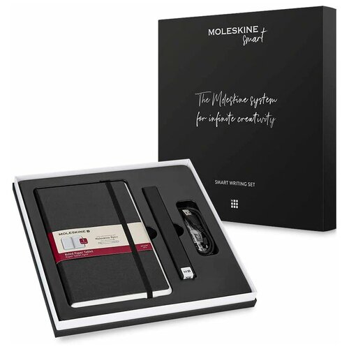 Набор Smart Writing Moleskine SWSAB34BK01 (блокнот Paper Tablet/ручка Smart Pen+ Ellipse) пунктир