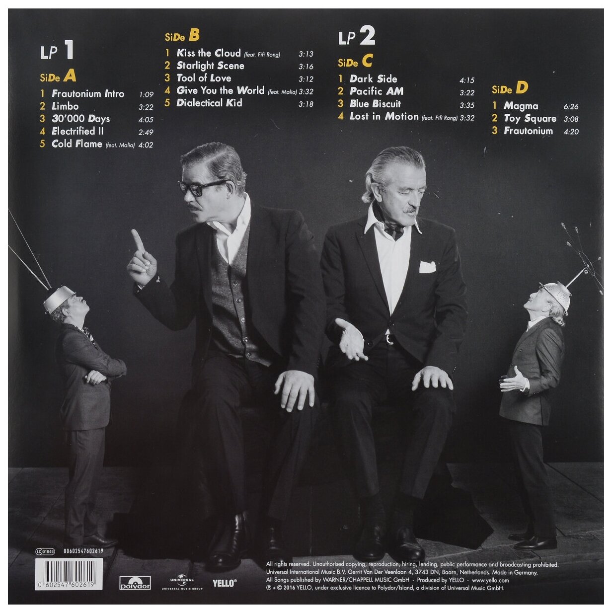 Виниловая пластинка Universal Music YELLO - Toy (2LP)