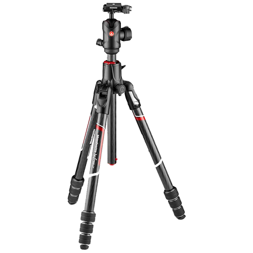 Трипод Manfrotto Befree GT XPRO Carbon (MKBFRC4GTXP-BH), черный/серебристый штатив manfrotto befree gt mkbfrtc4gt bh carbon black