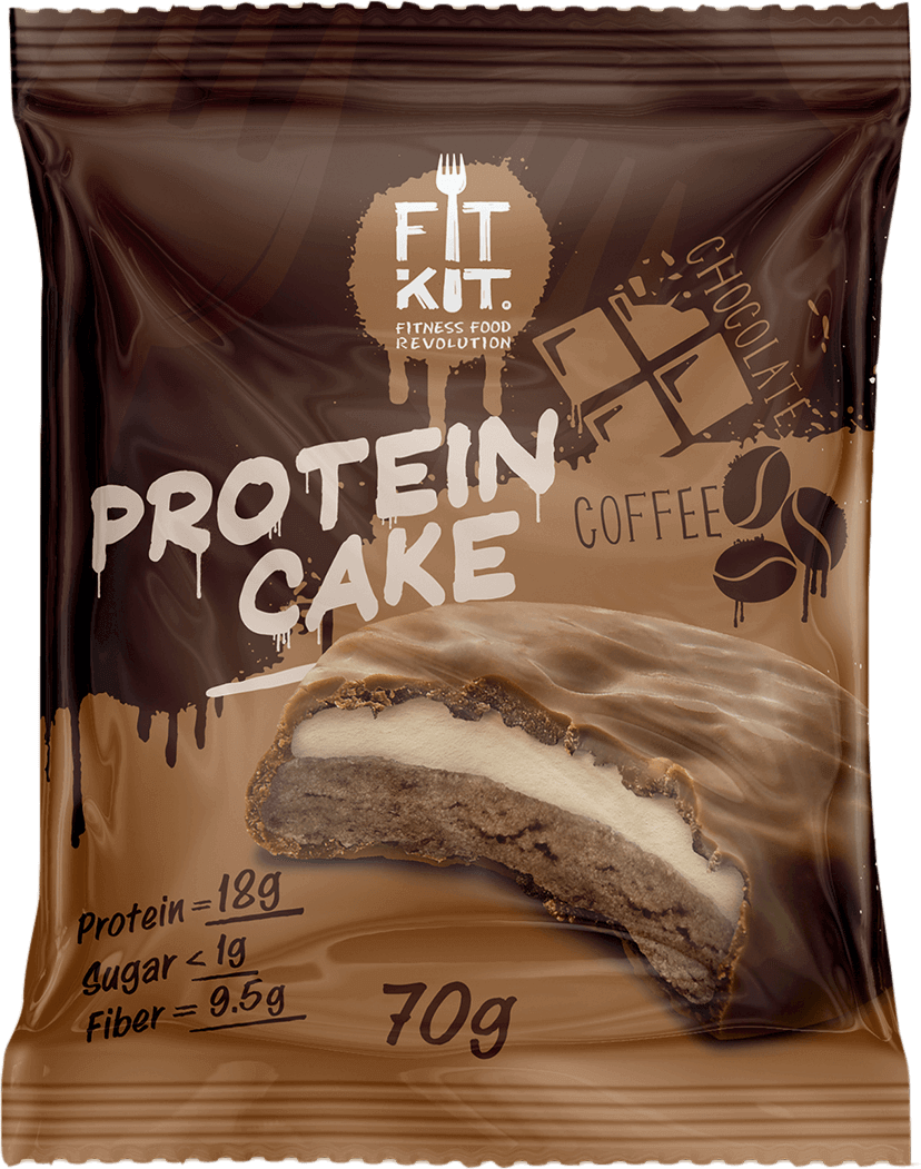 Fit Kit Protein Cake 70 г (Шоколад-кофе)