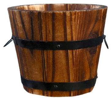фото Кашпо деревянное "Кадка круглая" 10*10*10см 1199462