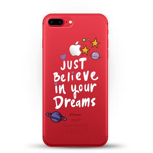 фото Силиконовый чехол just believe на apple iphone 7 plus andy & paul