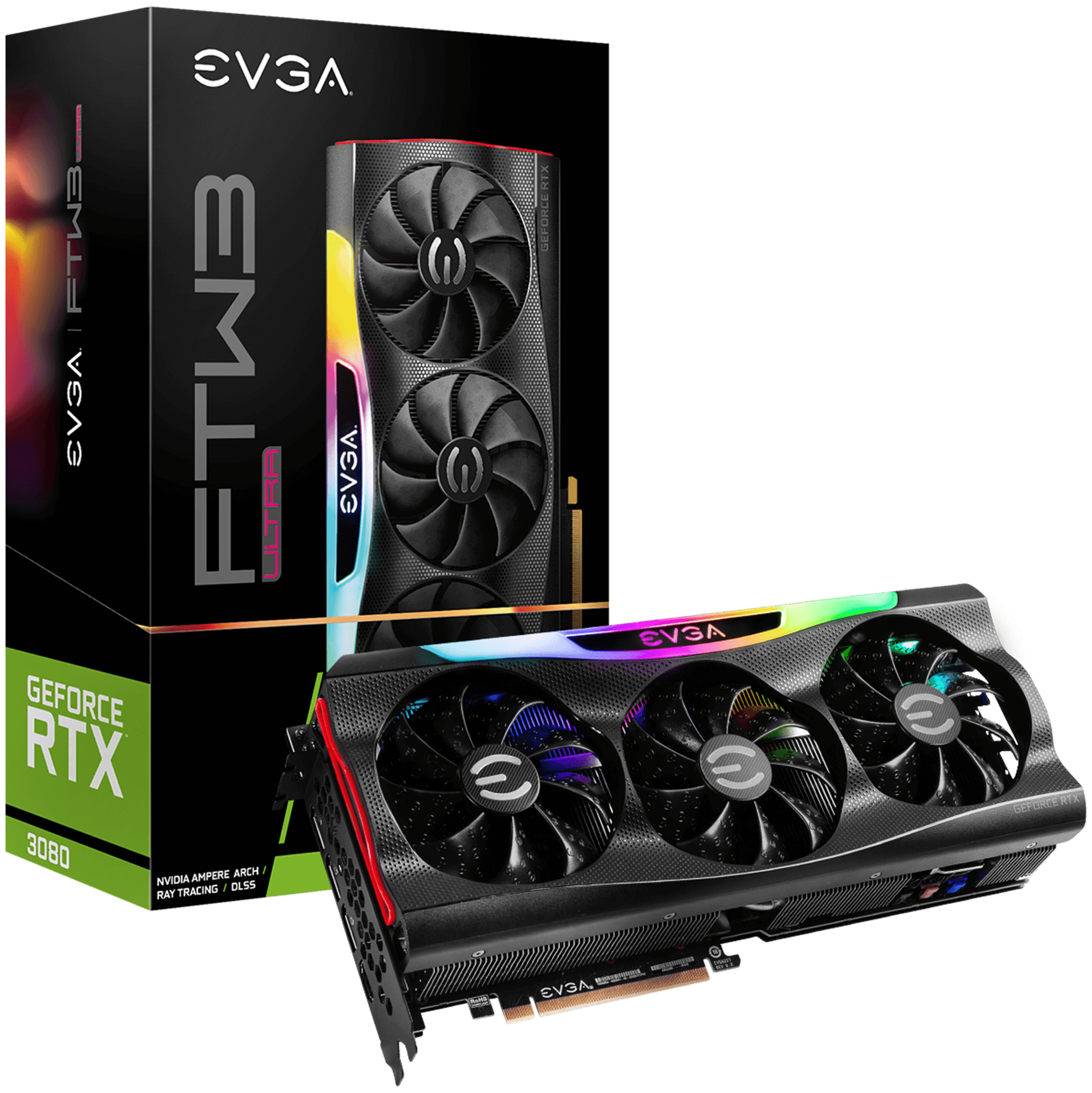 Видеокарта EVGA GeForce RTX 3080 FTW3 ULTRA GAMING 10GB (10G-P5-3897-KL)