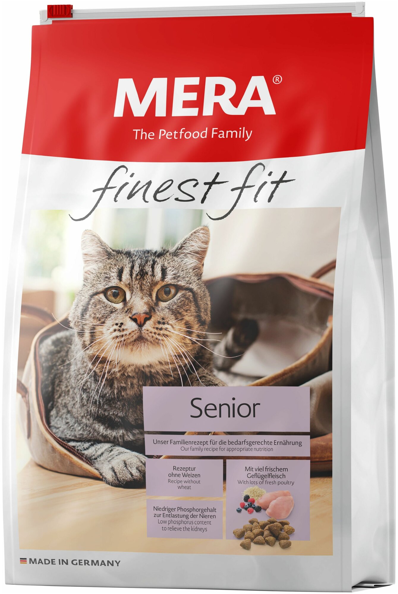 Сухой корм для пожилых кошек Mera Finest Fit Senior 8+ 4 кг