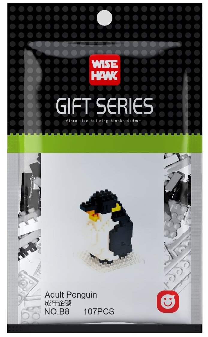 Конструктор Wisehawk & LNO Пингвин 107 деталей NO. B8 Adult Penguin Gift Series