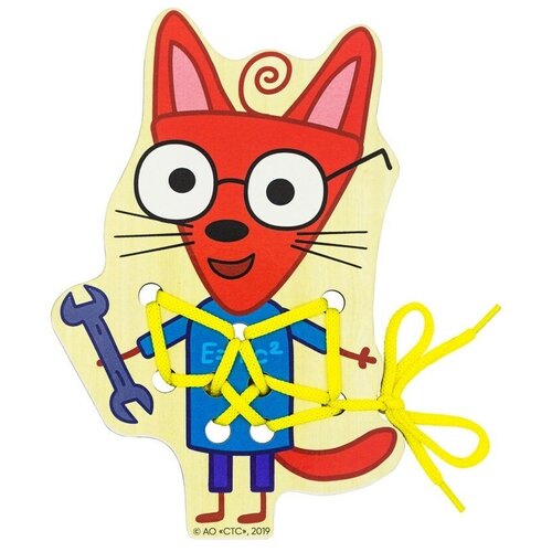 Развивающая игрушка Alatoys Три кота, Шуруп (бежевый/коричневый)