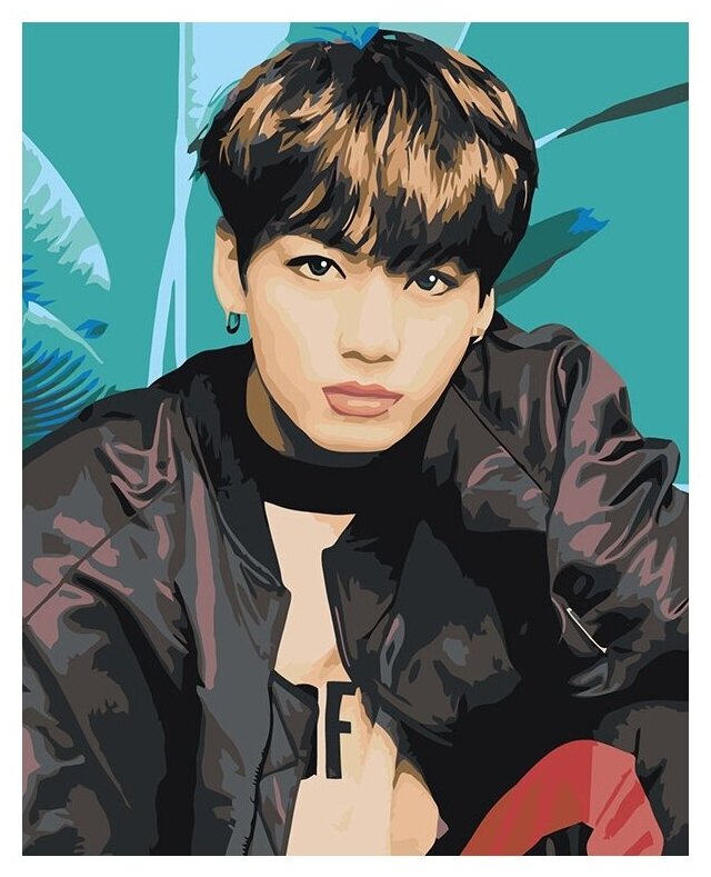 Картина по номерам «Корейская K-POP группа BTS Чонгук», 40x50 см, Живопись по Номерам