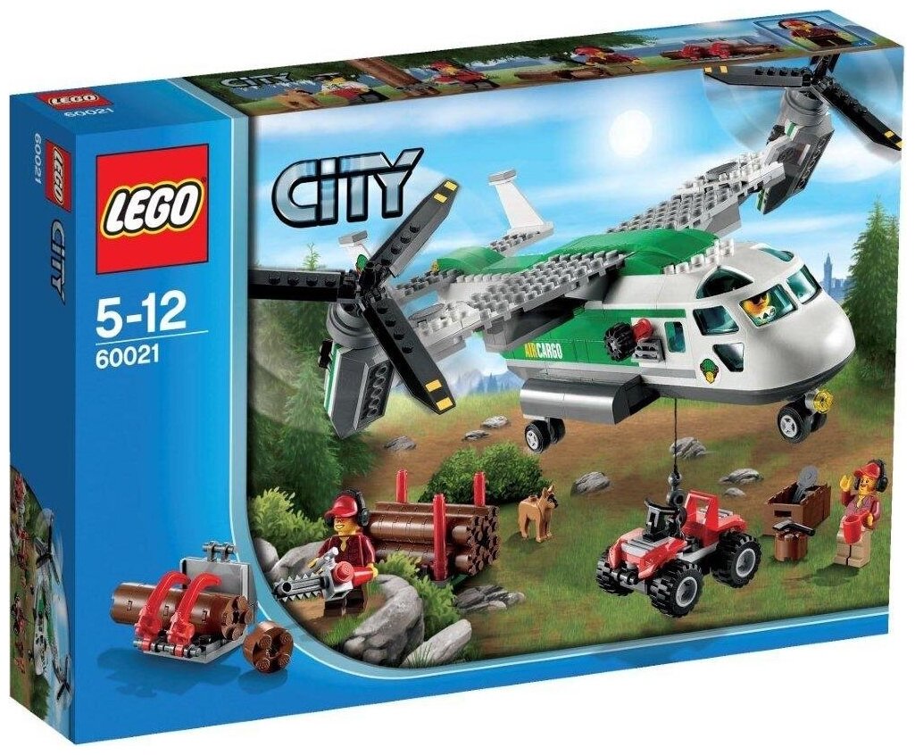 Конструктор LEGO City 60021 Грузовой конвертоплан, 393 дет.