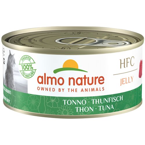 Влажный корм для кошек Almo Nature HFC Jelly с тунцом 2 шт. х 150 г (кусочки в желе)