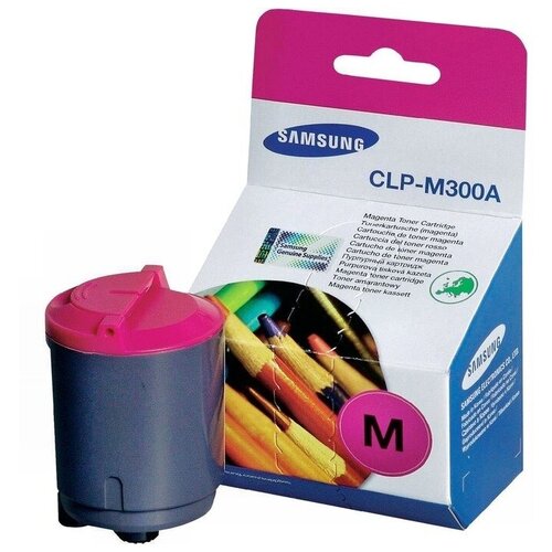 Картридж Samsung CLP-M300A, 1000 стр, пурпурный clp m300a совместимый картридж nv print для samsung clp 300 300n clx 3160n 3160fn 1000 стр mag