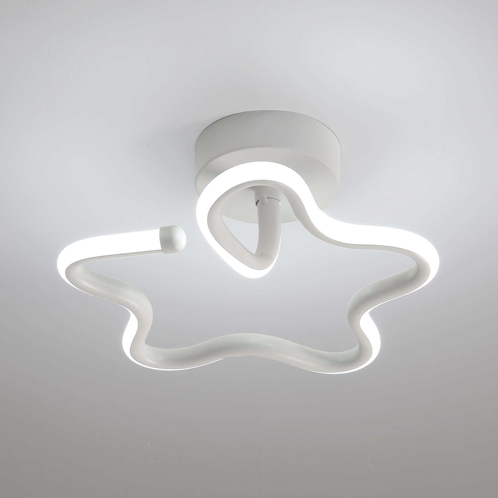 Потолочный светильник, DAXGD, DG309213, холодный белый свет, цвет: белый