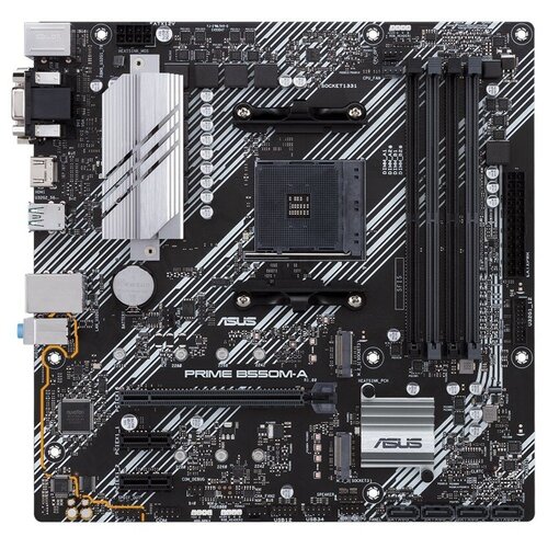 Материнская плата ASUS PRIME B550M-A материнская плата afox motherboard amd b550 amd socket am4 4 x ddr4 memory slots micro atx 22 x 24 5 cm