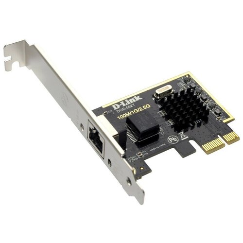 Адаптер D-Link DGE-562T, черный сетевой адаптер ethernet d link dge 562t a1a