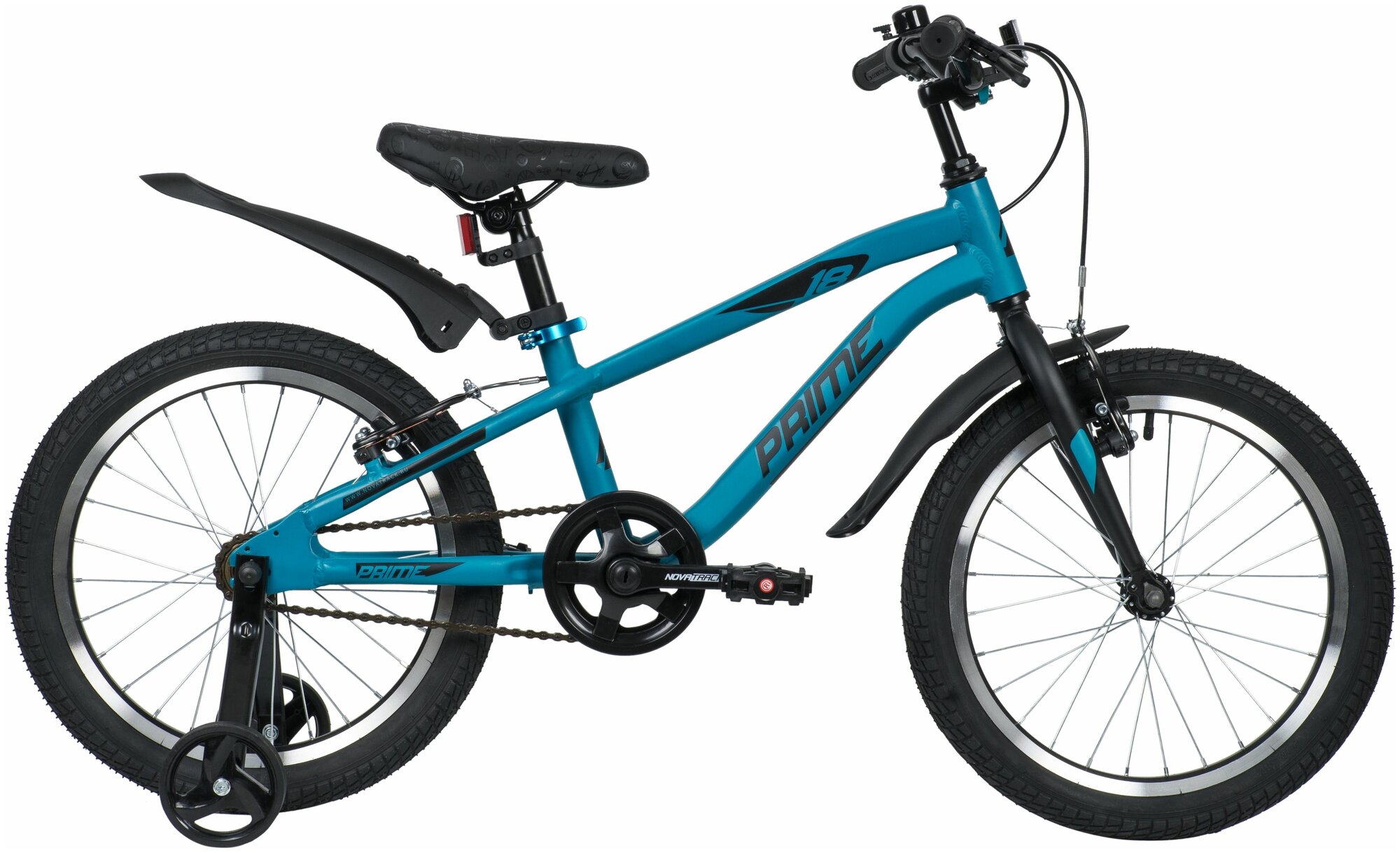 NOVATRACK 187APRIME1VBL20 Велосипед 18 детский Novatrack Prime 2020 количество скоростей 1 рама алюминий 11,5 синий