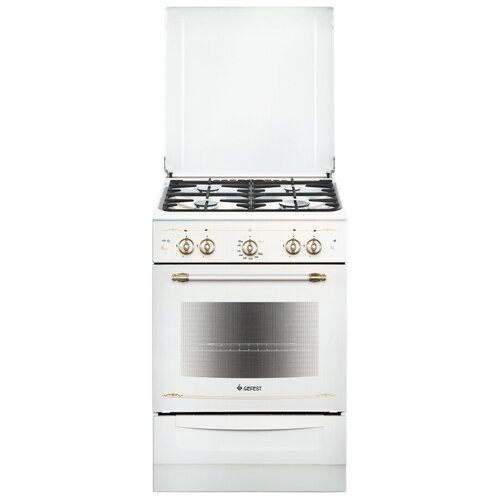 Газовая плита GEFEST 6100-02 0185/0186 60 см белый Ростест (EAC)