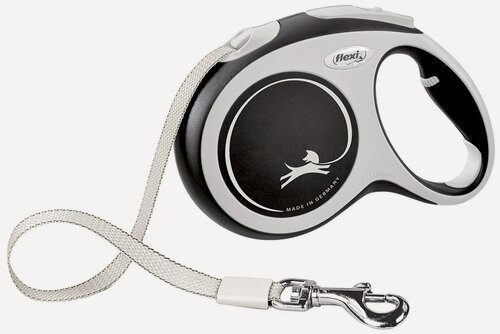 Изображение товара Поводок-рулетка Flexi New Comfort tape L 5m 60kg black