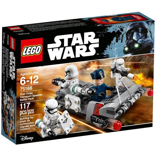 LEGO Star Wars 75166 Спидер Первого ордена, 117 дет. lego star wars 75201 вездеход at st первого ордена 370 дет
