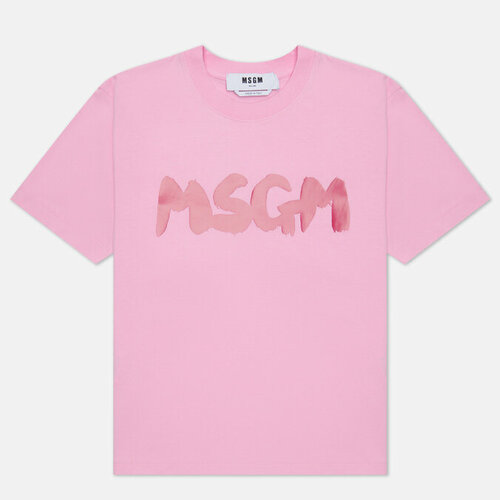 Футболка MSGM, хлопок, размер L, розовый