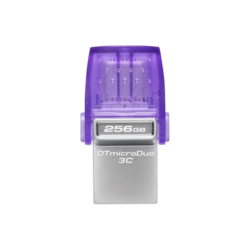 Флешка Kingston DataTraveler microDuo 3C 256ГБ USB3.0 фиолетовый (DTDUO3CG3/256GB) - фото №7