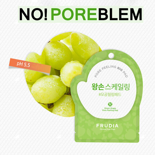 Отшелушивающие пилинг-диски Frudia Green Grape с зеленым виноградом для глубокого очищения пор.