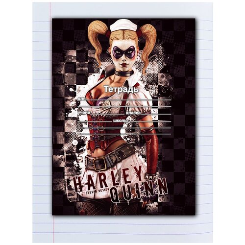фото Набор тетрадей 5 штук, 12 листов в линейку с рисунком девушка в маске-очках drabs