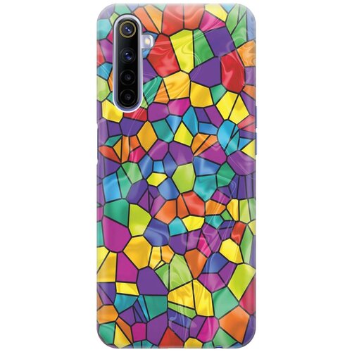 фото Cиликоновый чехол на realme 6 / рилми 6 с принтом "яркая мозаика" gosso