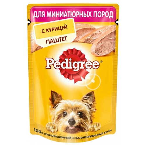 Влажный корм для собак Pedigree курица 1 уп. х 2 шт. х 80 г