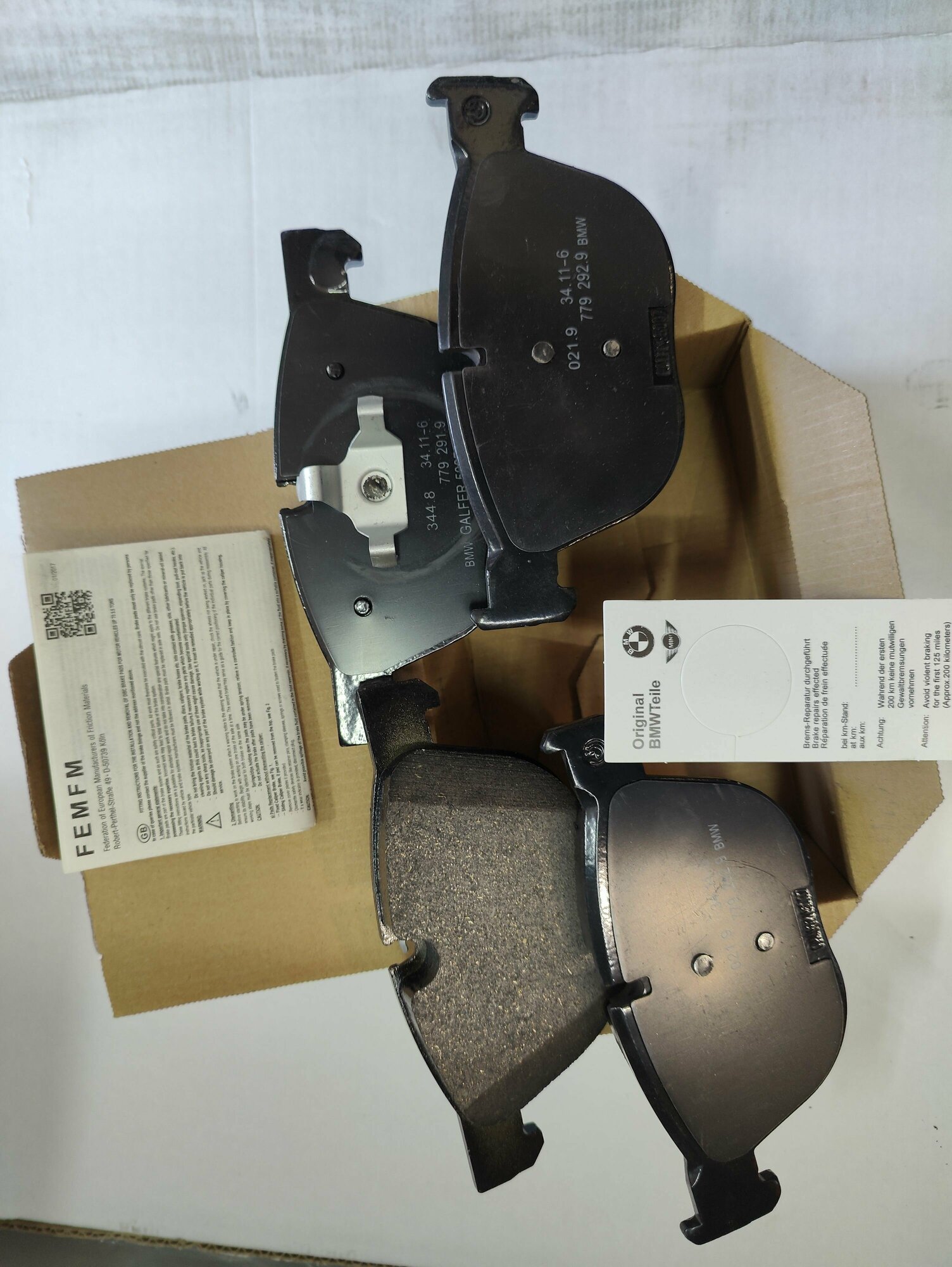 Колодки тормозные передние BMW X5 E70 07-, F15 13-/ BMW X6 E71/E72, F16 14-/ 34116852253