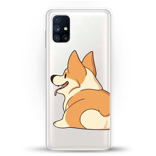 фото Силиконовый чехол корги на samsung galaxy m51 andy & paul