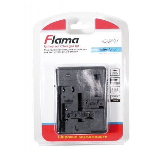 Зарядное устройство Flama FLC-UNV-OLY, для Olympus (универсальное) з у унив flama flc unv sam для аккум батарей samsung