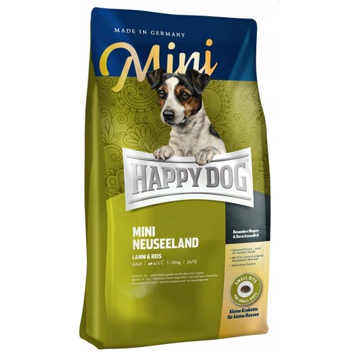 Сухой корм Happy Dog Mini Neuseeland Новая Зеландия для маленьких собак, с ягненком и рисом 4 кг