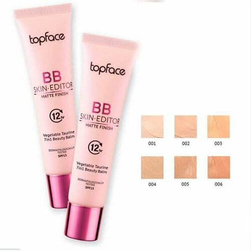 Topface Тональный крем BB MATTE FINISH Skin Editor PT462 SPF15, тон 001 topface pt462 06 тональный крем bb skin editor matte finish foundation