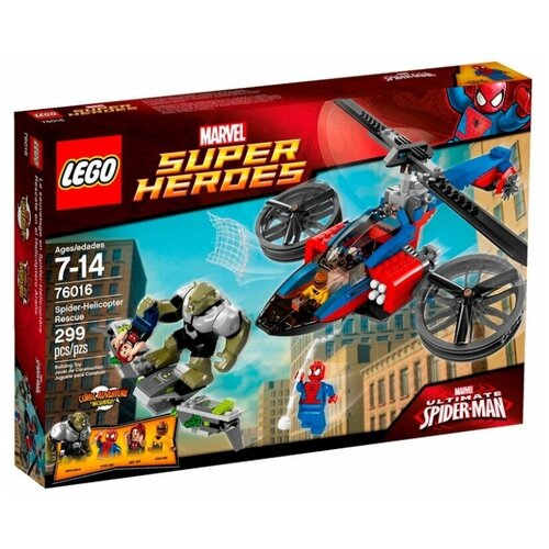 фото Lego 76016 spider-helicopter rescue - лего человек-паук: спасение на вертолете