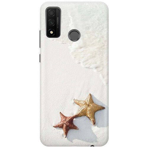 фото Cиликоновый чехол на huawei p smart 2020 / хуавей п смарт 2020 с принтом "две морские звезды" gosso