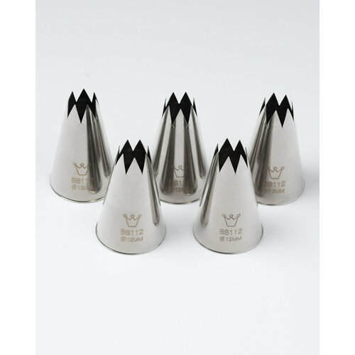 Насадка кондитерская Martellato Открытая звезда 5шт. 30/12х50мм, нерж. сталь