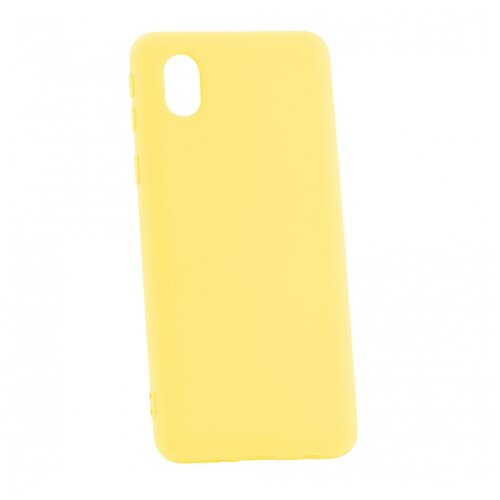 фото Чехол для телефона samsung galaxy a01 core derbi slim silicone-3 желтый