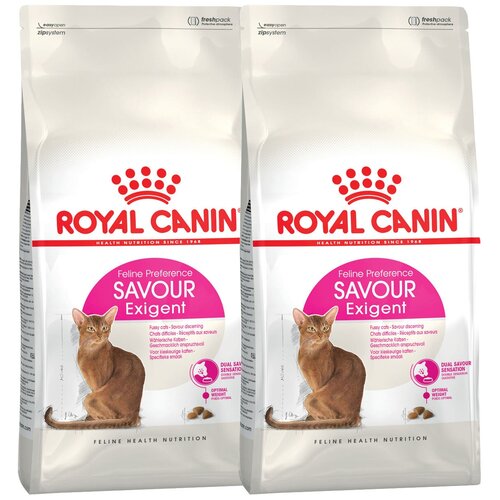 Сухой корм для кошек Royal Canin Savour Exigent, для привередливых 2 уп. х 2 кг (кусочки в соусе)
