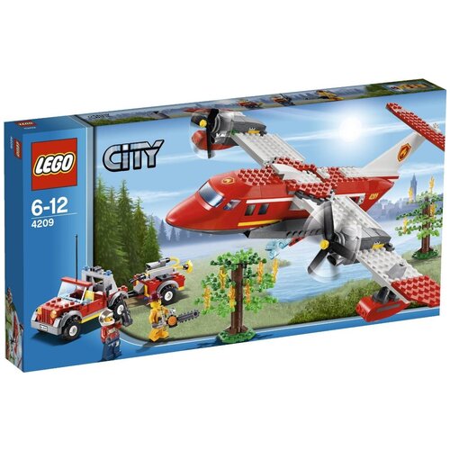 LEGO City 4209 Пожарный самолёт, 522 дет. lego city 7942 пожарный внедорожник 131 дет