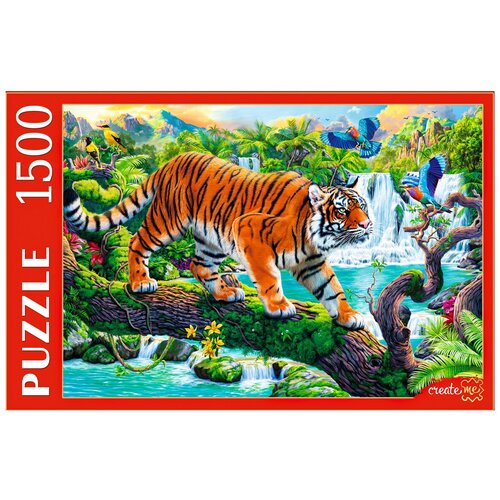 Пазл Рыжий кот Тигр на дереве (ФП1500-0681), 1500 дет. пазл рыжий кот живописный дворец на воде на 1500 детал