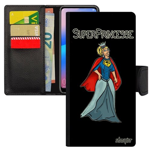 фото Чехол книжка для мобильного p30 lite, "суперпринцесса" супергерой рисунок utaupia