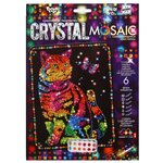 Danko Toys Набор алмазной вышивки Crystal Mosaic Кошка с бабочкой (CRM-01-03) - изображение