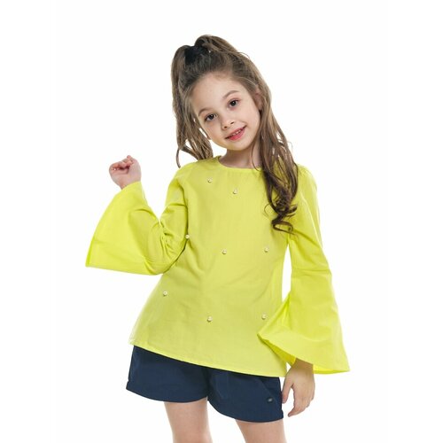 mini maxi размер 98 желтый Блуза Mini Maxi, размер 98, желтый