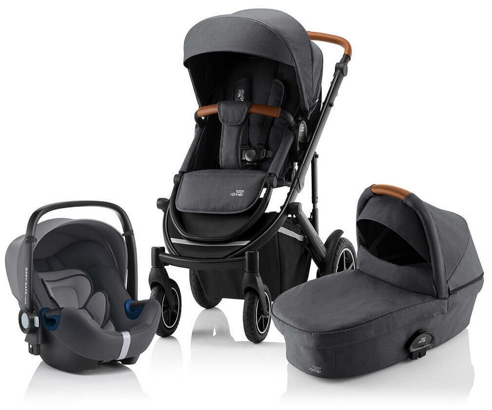 Britax Romer Коляска 3-в-1 Smile III с автокреслом Baby-Safe 3 i-size Midnight Grey