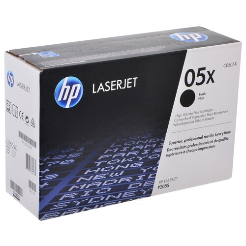 Картридж HP CE505A/CE505X, 6500 стр, черный картридж ce505x 05x black для принтера hp laserjet p 2055 p 2055 d p 2055 dn